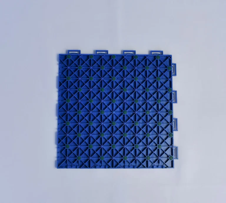 Baldosa azul de piso modular de polipropileno para interior